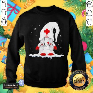 Awesome Gnome Nurse Christmas Sweater Sweatshirt- Design By Teeshirtcat.com