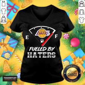Los Angeles Lakers NBA Basketball Fueled By Haters Sports T-V Neck- Design By Teeshirtcat.com