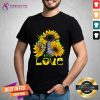 Awesome Love Cat Sunflower Shirt - Design By Teeshirtcat.com