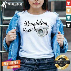Revolution Society V Neck - Design By Teeshirtcat.com