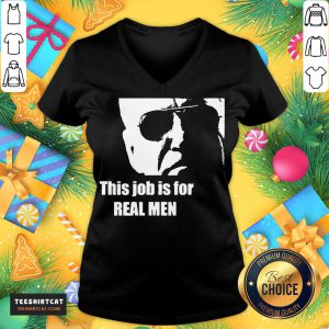 Funny Biden To Trump This Job Is For Real V Neck- Design By Teeshirtcat.com
