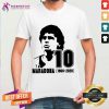 Diego Maradona 10 Rest In Peace Maradona 1960 2020 Shirt - Design By Teeshirtcat.com