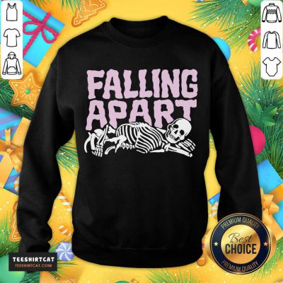 Falling Apart Skeleton Sweatshirt- Design By Teeshirtcat.com Falling Apart Skeleton Sweatshirt- Design By Teeshirtcat.com