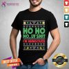 Funny Ho Ho Holy Shit I'm Hungover Christmas Drinking T-Shirt - Design By Teeshirtcat.com