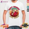 Funny Holidays With Cheese Santa With Cheese Burger Happy Holidays With Cheese Christmas T-Shirt- Design By Teeshirtcat.com