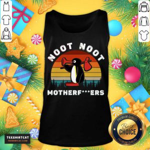 Funny Penguin Noot Noot Motherfuckers Vintage Retro Tank Top- Design By Teeshirtcat.com