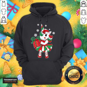 Funny Unicorn Gift Christmas Hoodie- Design By Teeshirtcat.com