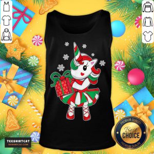 Funny Unicorn Gift Christmas Tank Top- Design By Teeshirtcat.com