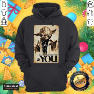 Funny Yoda May The Force Be With You Signature Star Wars Hoodie- Design By Teeshirtcat.com