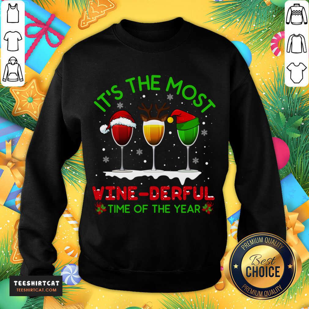 Christmas Wine Xmas Alcohol Pajama Pj Tops For Women Sweatshirt T-Sweatshirt- Design By Teeshirtcat.com