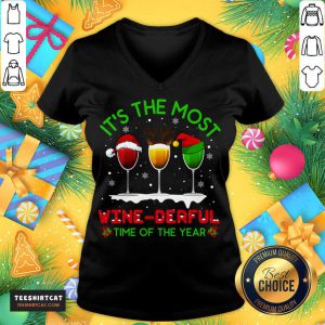 Christmas Wine Xmas Alcohol Pajama Pj Tops For Women Sweatshirt T-V Neck- Design By Teeshirtcat.com