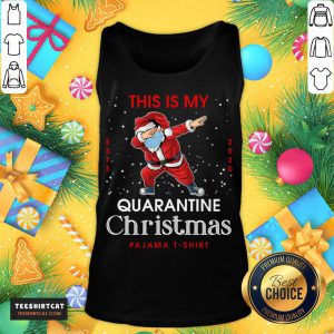 Dabbing Mask Santa Christmas Pajama Matching Dabbing Mask Santa Christmas Pajama T-Tank Top - Design By Teeshirtcat.com
