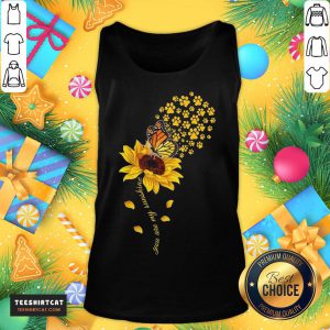 Good Dog Paw Sunflower And Dandelion Butterfly You Are My Sunshine Tank Top- Design By Teeshirtcat.com