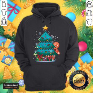 Good Gingerbread Man Christmas Tree Xmas Xmas T-Hoodie- Design By Teeshirtcat.com