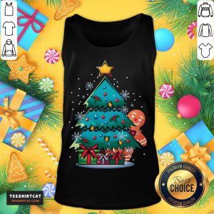 Good Gingerbread Man Christmas Tree Xmas Xmas T-Tank Top- Design By Teeshirtcat.com