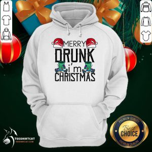 Good Merry Drunk I'm Christmas Funny Christmas Merry Drunk Im Christmas Gift T-Hoodie- Design By Teeshirtcat.com