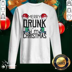 Good Merry Drunk I'm Christmas Funny Christmas Merry Drunk Im Christmas Gift T-Sweatshirt- Design By Teeshirtcat.com