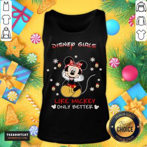 Good Mickey Mouse Disney Girls Like Mickey Only Better Tank Top- Design By Teeshirtcat.com