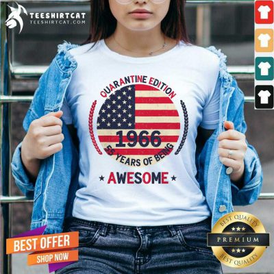 Quarantine Edition 1966 55 Years Of Being Awesome American Flag V Neck - Design By Teeshirtcat.com Quarantine Edition 1966 55 Years Of Being Awesome American Flag V Neck - Design By Teeshirtcat.com