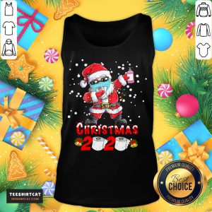 Good Santa Claus Dabbing Toilet Paper Merry Christmas 2020 Tank Top- Design By Teeshirtcat.com