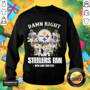 So Damn Right I Am A Pittsburgh Steelers Fan Now And Forever Signature Sweatshirt - Design By Teeshirtcat.com