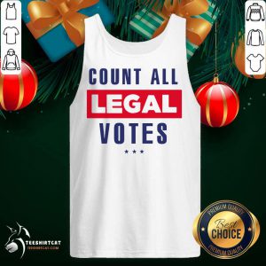 Count All Legal Votes Tank Top- Design By Teeshirtcat.com