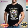 Happy Damn Right I Am A Pittsburgh Steelers Fan Now And Forever Signatures T-Shirt - Design By Teeshirtcat.com