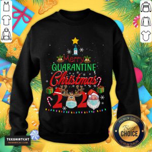 Merry Quarantine Christmas 2020 Pajamas Family Matching Xmas Sweatshirt - Design By Teeshirtcat.com