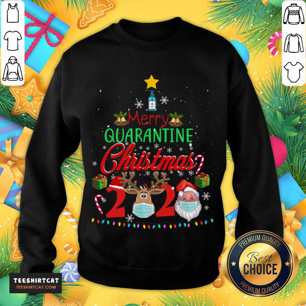 Merry Quarantine Christmas 2020 Pajamas Family Matching Xmas Sweatshirt - Design By Teeshirtcat.com