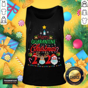Merry Quarantine Christmas 2020 Pajamas Family Matching Xmas Tank Top - Design By Teeshirtcat.com
