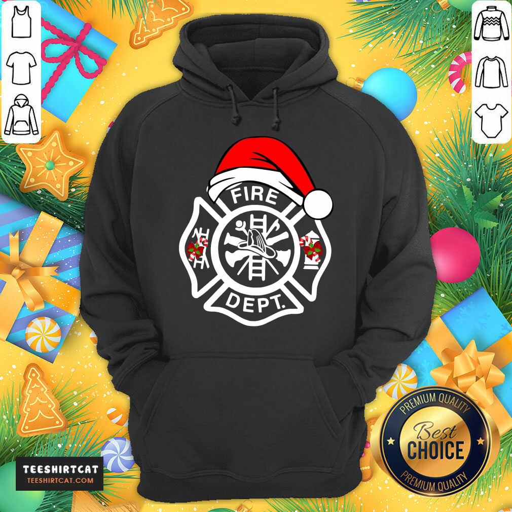 Santa Fire Dept Merry Christmas Hoodie- Design By Teeshirtcat.com Santa Fire Dept Merry Christmas Hoodie- Design By Teeshirtcat.com