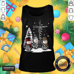 Happy Sowman Faith Hope Love Christmas Tank Top- Design By Teeshirtcat.com