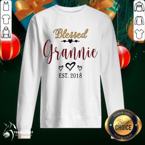 Hot Blessed Grannie Est 2018 Sweatshirt - Design By Teeshirtcat.com