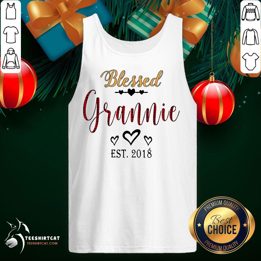 Hot Blessed Grannie Est 2018 Tank Top - Design By Teeshirtcat.com Hot Blessed Grannie Est 2018 Tank Top - Design By Teeshirtcat.com