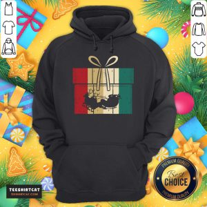 Hot Christmas Present Reindeer Christmas Santa Claus T-Hoodie - Design By Teeshirtcat.com