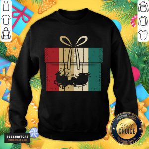 Hot Christmas Present Reindeer Christmas Santa Claus T-Sweatshirt - Design By Teeshirtcat.com