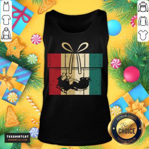 Hot Christmas Present Reindeer Christmas Santa Claus T-Tank Top - Design By Teeshirtcat.com