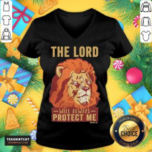 Faith In God Psalm Christian Bible V Neck- Design By Teeshirtcat.com