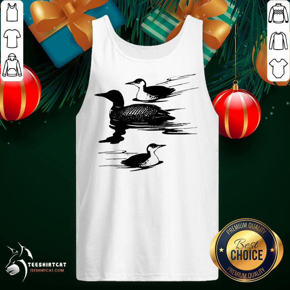 Loons Beautiful Birds Freshwater Lake Birds Tank Top- Design By Teeshirtcat.com
