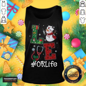 Hot Love Cna Life Snowman Nurse Christmas Tank Top- Design By Teeshirtcat.com