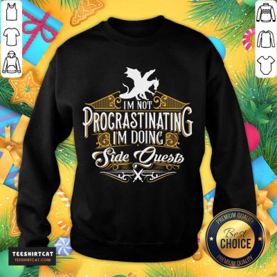 Not Procrastinating Side Quests RPG Gamer Dragons Sweatshirt - Design By Teeshirtcat.com Not Procrastinating Side Quests RPG Gamer Dragons Sweatshirt - Design By Teeshirtcat.com