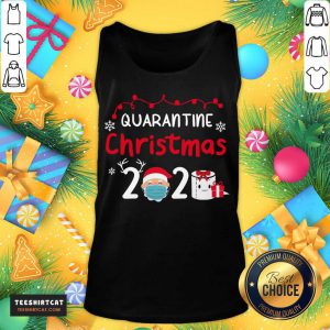Quarantine Christmas 2020 Santa Claus Face Mask Toilet Paper Gift Sweat Tank Top- Design By Teeshirtcat.com