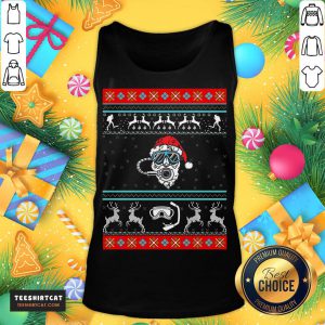 Hot Santa Claus Dive Merry Christmas Ugly Tank Top- Design By Teeshirtcat.com