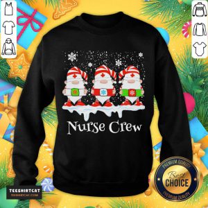 Gnome Nurse Crew Merry Christmas 2020 Sweatshirt- Design By Teeshirtcat.com