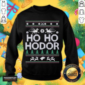 Ho Ho Hodor Toothless Merry Xmas Sweatshirt- Design By Teeshirtcat.com