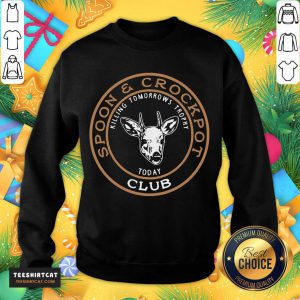 Spoon And Crockpot Sweatshirt- Design By Teeshirtcat.com