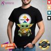 Nice Star Wars Baby Yoda Hug Pittsburgh Steelers Shirt - Design By Teeshirtcat.com