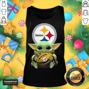 Nice Star Wars Baby Yoda Hug Pittsburgh Steelers Tank Top - Design By Teeshirtcat.com