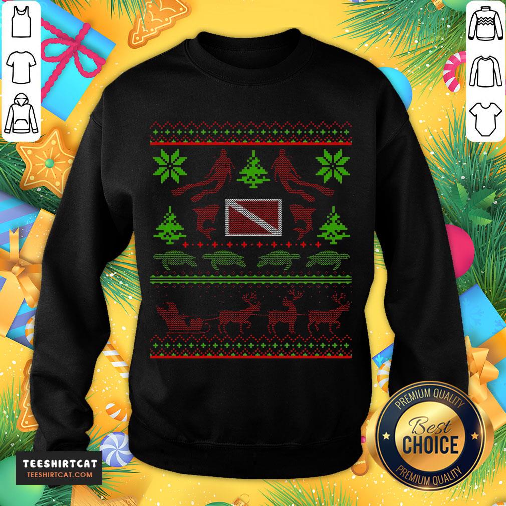 Nice Swim Turtle Ugly Christmas Sweatshirt- Design By Teeshirtcat.com Nice Swim Turtle Ugly Christmas Sweatshirt- Design By Teeshirtcat.com