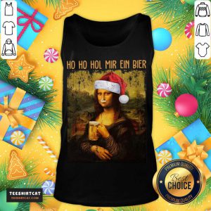 Ho Ho Hol Mir Ein Bier Christmas Tank Top - Design By Teeshirtcat.com